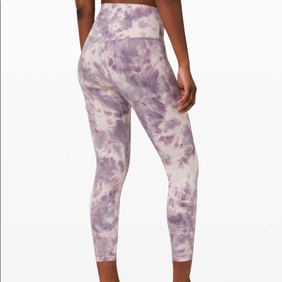 **SOLD** Lululemon Size4 Align Pants 25” Diamond Dye Graphite Purple EUC - Picture 2 of 9